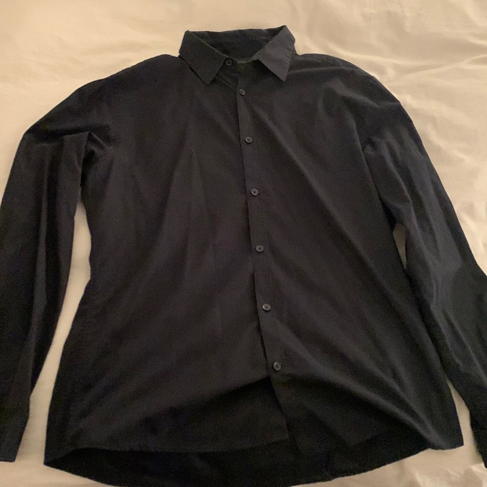 H&M Black Button Down - Large